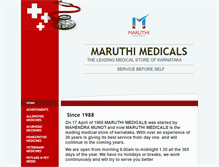 Tablet Screenshot of maruthimedicals.com